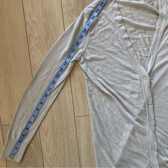 Uniqlo Spring Sheer Long Cardigan in Light Grey Size S - Picture 8 of 12